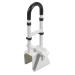 Drive Medical Adjustable Bathtub Grab Bar & Bathtub Safety Rail, White