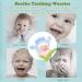 BPA-Free Silicone Baby Teether Chew Toy - Soothes Sore Gums, Prevents Finger Chewing - Light Blue 666 - Buy Online on GoSupps.com