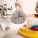 Healeved 6pcs Travel Bath Balls & Poufs | Luffa Shower Sponge Set | Frosted Khaki Loofah for Home & Travel - Buy Online on GoSupps.com