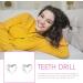 POPETPOP Teeth Jewelry Kit - 10pcs White Removable Tooth Gems for DIY Tooth and Nails Decor - Buy Online on GoSupps.com