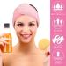 Whaline Spa Facial Headband Make Up Wrap Head Terry Cloth Headband Adjustable Towel Band for Face Washing Shower Facial Cover 3 Pieces (White Pink Rose Red) - Buy Online on GoSupps.com