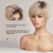 EMMOR HD Lace Front Pixie Cut Human Hair Wig with Bangs - Layered Short Blonde Wig for White Women - Buy Online on GoSupps.com