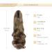 Gairyan 50cm Ashblond Curly Ponytail Extensions | Long Wavy Claw Clip-In Hairpieces for Women - Synthetic Hair Braid - Buy Online on GoSupps.com