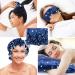 Whaline 4Pcs Body Silk Satin Pillowcase Set with Eye Mask, Scrunchie, and Hair Cap | Starry Dark Blue Sky Theme | Hypoallergenic and Soft Pillow Cover for Hair and Skin - Buy Online on GoSupps.com