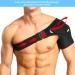 Acouto Black Shoulder Brace with Pressure Pad Breathable Shoulder Support for Rotator Cuff - Buy Online on GoSupps.com