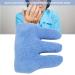 Finger Separator for Pain Relief & Comfortable Sleep | Soft Terrycloth Elastic Band | Light Blue Green & Orange | 12x12cm | One Size - Buy Online on GoSupps.com