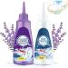 2023 New Fast Stain Remover Laundry Stain Remover 120ML Active Enzyme Clothing Stain Remover Active Enzymatic Laundry Cleaning Stubborn Stains Cleaner Clothes Oil Stain Remover (White+Purple)