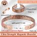 Cigmag Copper Magnetic Bracelet for Women - Adjustable Pure Copper Brazaletes Cuff Bangle in Gift Box (Copper Flower) - Buy Online on GoSupps.com