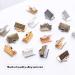 BronaGrand 600Pcs Alloy Ribbon Clamps Ends for DIY Crafts - Mixed Colors Jewelry Findings for Choker & Anklets - Buy Online on GoSupps.com