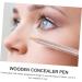 Mikinona 4pcs Concealer Pen Eraser Concealer Highlighter Stick Makeup Concealer for Face Eye Circle Wooden 1 g (Pack of 1) Assorted Color - Buy Online on GoSupps.com