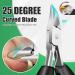 Toenail Clippers for Seniors - Heavy Duty Angled Head Nail Cutters for Thick Nails 5Pcs with Catcher & Wide Jaw Opening - Buy Online on GoSupps.com