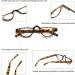 Hubeye Retro Half Moon Reading Glasses - 2 Pairs Lightweight Plastic Half Frame Reader with Spring Hinge for Women and Men - 2.0 Dioptres - Tortoiseshell Design - Buy Online on GoSupps.com