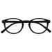 Opulize Zen Reading Glasses Cool Round Frame Spring Hinges Scratch Resistant Matt Black Mens Womens R24-1 +2.50 +2.50 Magnification Smooth Matt Black