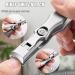 Buy Ultra Wide Jaw Opening Nail Clippers - German Telescopic Toenail Clippers for Seniors | Portable Ultra Sharp Anti Splash Design (Silver A+B - Buy Online on GoSupps.com
