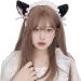 blispring Handmade Furry Ears Headband Plush Hairband Role Play AnimeCostume Headdress Female Teens Cosplay Headgear Accessories White and Black - Buy Online on GoSupps.com