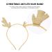 Lurrose 4pcs Christmas Antler Hair Band - Chip Shape Hair Ties for Party Cosplay | Gold & Silver | 19 x 16 x 0.8 cm - Buy Online on GoSupps.com