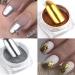 Chameleon Chrome Nail Powder Set with Metallic Mirror Effect - Includes Silicone Pen and Sponge Brushes for 3D Holographic Nail Art Designs - Buy Online on GoSupps.com