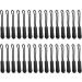 Divono 30Pcs Black Zipper Pullers - Zip Tag Replacement & Extension for Backpacks Luggage & School Bags | International Shipping Available - Buy Online on GoSupps.com