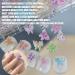 Colorful 3D Butterfly Nail Charms - 12Grids Resin Mini Nail Art Decorations for Women and Girls | Manicure Design DIY Crafts - Cute Nail Charms - Buy Online on GoSupps.com