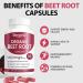 Beravia Health Organic Beet Root Capsules Beetroot Capsules 1300mg | Support Healthy Circulation & Vitality Natural Vegan & Non-GMO Beet Root Supplement for Women & Men - 60 Capsules (1 Bottle) - Buy Online on GoSupps.com