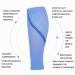 Calf Compression Sleeve for Men & Women Shin Splints Support Running Hiking Cycling L/XL Black - Buy Online on GoSupps.com