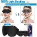 100% Light Blocking Sleep Mask - 3D Memory Foam Eye Covers with Adjustable Strap for Men & Women | Comfortable Night Blindfold - Buy Online on GoSupps.com