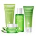 Aloderma Essential Aloe Hydrating Skin Care Set - 5 Pieces - Gel Cleanser Toner x2pcs Cream