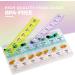 2 Pack Large Pill Organizer with Daily 4-Times-A-Day Compartments - BPA-Free & Portable Pill Box Case - Buy Online on GoSupps.com