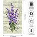 Vintage Flower Lavender Hand Towel - Soft & Highly Absorbent 27.5 X 15.7 Inch - Buy Online on GoSupps.com
