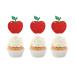 Set of 24 Glitter Apple Cupcake Toppers Fruit Themed Baby Shower Dessert Decor Baby Birthday Party Decorations Supplies - Red & Green