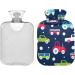 Naanle 1L Transparent Hot Water Bottle - Truck Design for Pain Relief & Warmth | Bed Hand & Foot Therapy - Buy Online on GoSupps.com