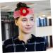 Yardenfun Headband Flower Hair Band Makeup Hair Band Tiaras for Bulk Silver Wigs for Women Decorative Hair Ties Stretchy Hair Ties Spa Hair Band Hair Bands Fabric - Buy Online on GoSupps.com