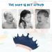 RosewineC Crown Shape Baby Shower Cap - Adjustable Eye and Ear Protection for Kids (Blue) - Buy Online on GoSupps.com