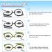 2 Packs Makeup Reading Glasses for Women - Flip Down & Flip Up Magnifying Readers - Double Lens Black & Green 2.5x - Buy Online on GoSupps.com