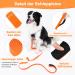 X Xben Waterproof Tow Lines for Dogs - 3m Rubberized Leash with Lockable Carabiner Robust Training Line for Small & Medium Dogs - Neon Orange - Buy Online on GoSupps.com