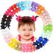 40Pieces Baby Girls Clips 2" Mini Hair Bow Grosgrain Bows with Fully Ribbon Lined Alligator Clips for Infant Toddlers Kids 20 Colors in Pairs