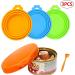 EACTEL Pet Food Can Tops Pet Can Tin Lids Set Of 3 Silicone Pet Can Covers Storage Can Tin Covers Lid Top Cat Dog Food Cover Standard Size For Dog Cat Can Food Random Color - Buy Online on GoSupps.com