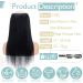 TESS One Piece Black Hair Extensions Clip in Real Hair Clip in Human Hair Extensions Clip in Hair Extension Real Human Hair 14 inch 1 Jet Black - Buy Online on GoSupps.com