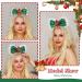 Flayem Bow Christmas Headbands for Kids Adults Green Xmas Cute Hair Hoop for Women Men Christmas Party Costume Party Favor Green Star - Buy Online on GoSupps.com