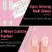 Kiiwah 100 Clear Artificial Fingernails Set | Tips Glue & Shaver | 10 Sizes for Women & Girls - Perfect Nail Art - Buy Online on GoSupps.com