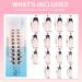 Shop 240PCS French Tips Gel x Nail Tips - Long Coffin Press On Nails in Black-Natural White | Pre-Applied Tip Primer & Base Coat for DIY Nail Extensions - Buy Online on GoSupps.com