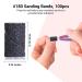 MelodySusie 300 Pcs Nail Drill Sanding Bands with Mandrel - 80 Coarse, 120 Medium, 180 Fine Grit Bits Set for Acrylic Nails, Manicures, and Pedicures - Buy Online on GoSupps.com