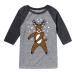 Instant Message - Floss Dance Reindeer - Youth Raglan - Size X-Large