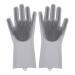 YUANstore Dishwashing Cleaning Gloves Silicone Rubber Sponge Glove Household Scrubber Kitchen Clean Tools Dropshipping Kitchen