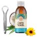 GuruNanda Dual Barrel Oxyburst Mouthwash - Coconut Peppermint Oil Pulling for Fresh Breath and Healthy Teeth & Gums - Buy Online on GoSupps.com