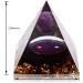 Orgone Pyramid Kit - Handmade Amethyst Crystal Sphere with Obsidian - Reiki Charged Energy Generator for Protection and Meditation - Purple-Black - Buy Online on GoSupps.com