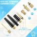 33-Piece Bicycle Valve Adapter Set - DV SV AV French Valve Adapters with Storage Box & Inflatable Hose for All Bicycle Valves | International Shipping Available - Buy Online on GoSupps.com