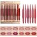 Set of 6 matte lip pencils and sticks - Waterproof velvet-finish cosmetic kit with long-lasting natural color. Perfect for travel and everyday makeup. - Buy Online on GoSupps.com