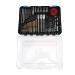 100 Piece Drill Bit Set - Multifunctional Twist Screwdriver Bits Cup Saw Hole Opener Holder Kit with Storage Box for Home Woodworking Use