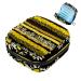 MUOOUM menstrual pad pockets zipper Women's bonds collect tampons pockets for women girls (golden butterfly lotus) color 2 4.7x6.6x6.6 in/12x17x17 cm
